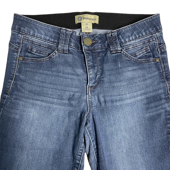 Democracy “Ab” Technology Skinny Jeans Medium Wash Stretch Waist Women's Size 10 - Picture 4 of 13